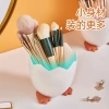 Creative cartoon student pen holder, office hatchback chicken storage box, cute multi-functional makeup brush, desktop storage bucket Specification image
